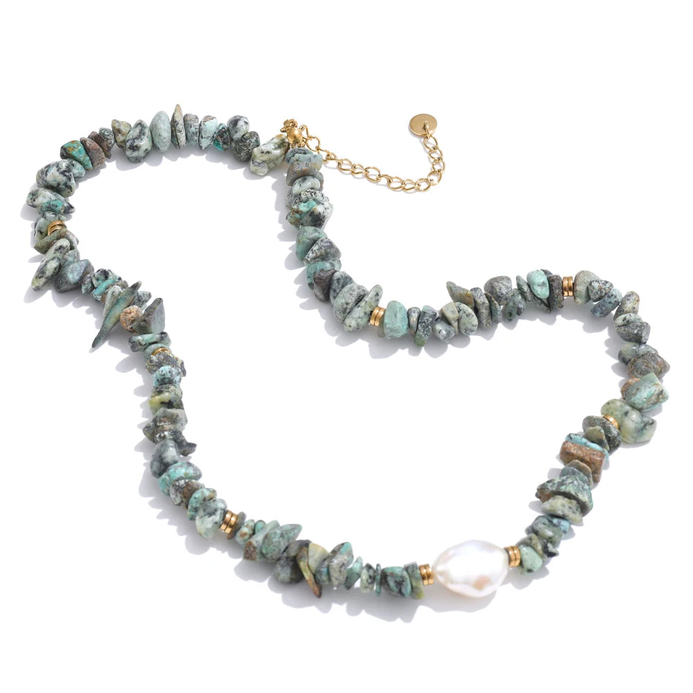 Turquoise Pearl Necklace