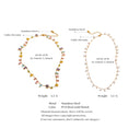 Multicolor Crystal Gold Necklace