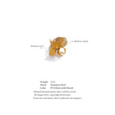 Golden Bloom Sculptural Ring