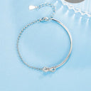 Bow Design Sense Of Advanced Semi-circle Light Luxury Diamond