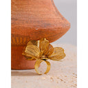 Golden Bloom Sculptural Ring