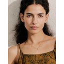 Golden Cross Charm Necklace