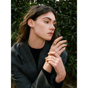  Gold Red Stone Classic Statement Ring