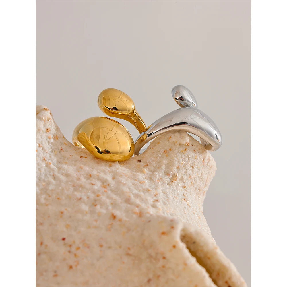 Sofia Minimal Open Gold Ring