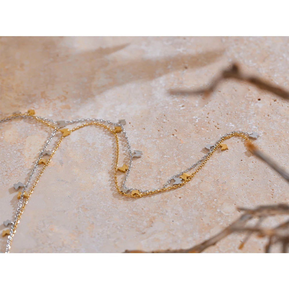 Golden Butterfly Chain Necklace