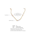 Gold Chain Pearl Necklace