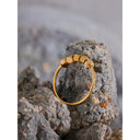 Minimal Gold Bead Bangle Ring