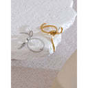 Loly Gold Ribbon Bow Ring