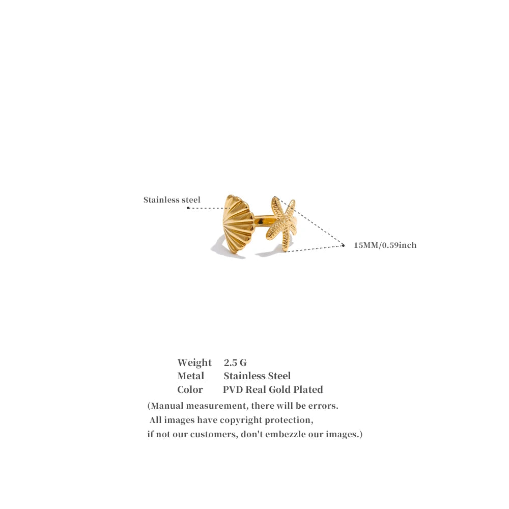 Modern Gold Cuff Ring