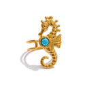 Golden Scorpion Statement Earrings