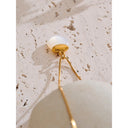 White Dome Stone Necklace