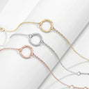 eManco Minimalist Chain Bracelets for Women Adjustable Length Bracelet women Trendy Thin  Stainless Steel Bracelet