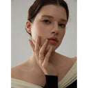 Aurora Geometry Gold Cuff Bracelet – Luxury Enamel Detail