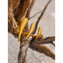 Golden Flow Statement Ring