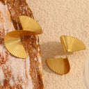 Twisted Fan Earrings