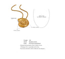 Golden Spiral Pendant Necklace