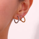 Twisty Hoop Earrings