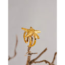 Gold Starfish Statement Ring