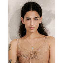White Dome Stone Necklace