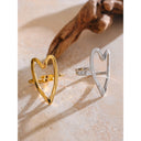 Abstract Curve Gold Ring
