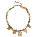 Boho Charm Beaded Necklace