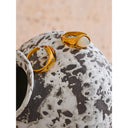 Oval Stone Open Ring – Gold Finish