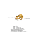  Gold Red Stone Classic Statement Ring