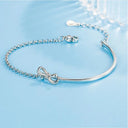 Bow Design Sense Of Advanced Semi-circle Light Luxury Diamond
