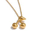 Golden Cherry Necklace