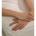 Abstract Curve Gold Ring