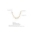 Golden Drop Disc Necklace
