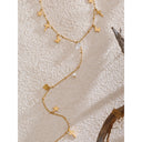 Gold Charm Drop Necklace