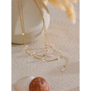 Pearl Drop Layered Necklace
