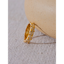 Aurora Geometry Gold Cuff Bracelet – Luxury Enamel Detail