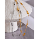 Golden Bead Chain Necklace