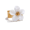 Pearl Bloom Gold Ring