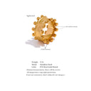 Beaded Gold Statement Ring
