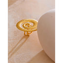 Azal Gold Spiral Statement Ring