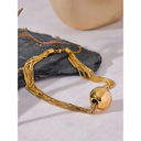 Golden Aura Disc Necklace
