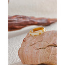 Golden Blossom Enamel Ring