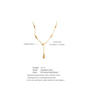 Golden Drop Lariat Necklace