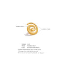 Azal Gold Spiral Statement Ring