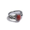 Gold Red Stone Classic Statement Ring