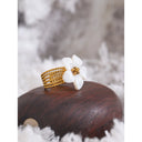 Pearl Bloom Gold Ring