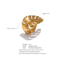 Nola Gold Sculpted Leaf Ring