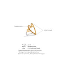 Abstract Curve Gold Ring