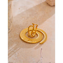 Azal Gold Spiral Statement Ring