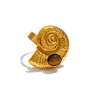 Artistic Gold Open Rings Set