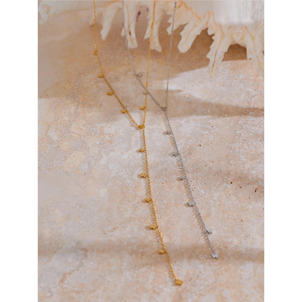 Golden Butterfly Chain Necklace