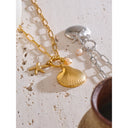 Golden Sea Charm Necklace